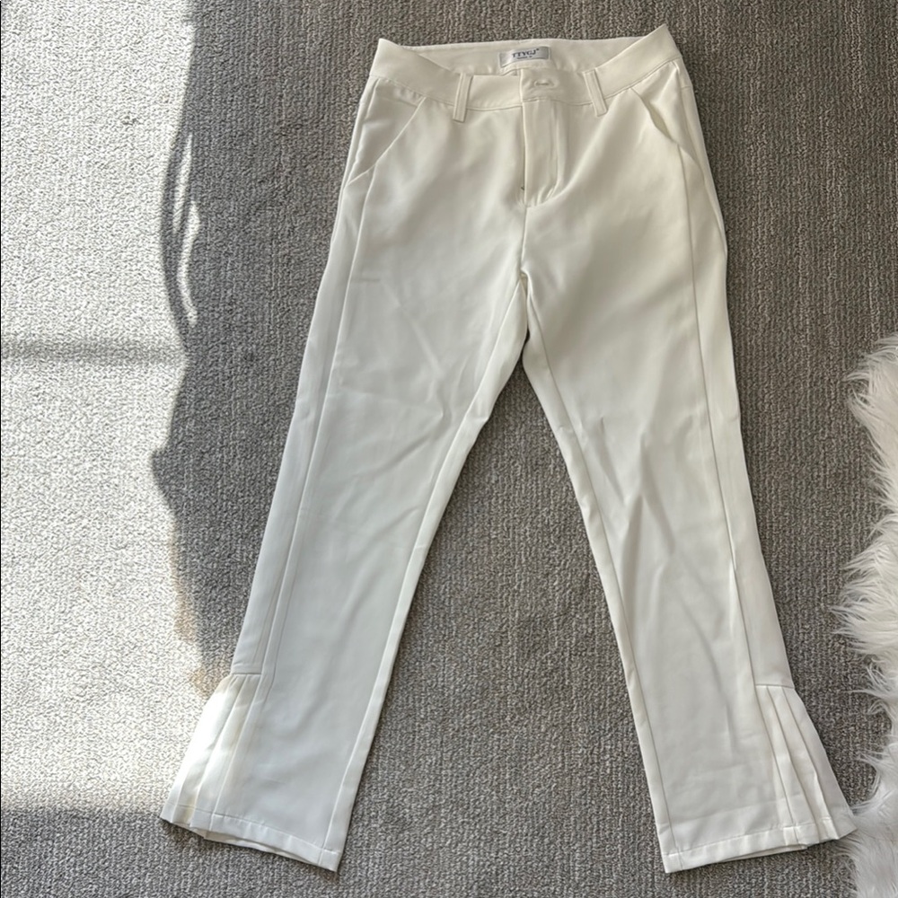 Golf White Straight-Leg Trousers